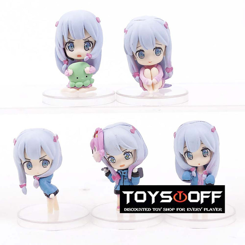 Eromanga Sensei Izumi Sagiri Mini Action Figure Collectible Model Toy 5pcs