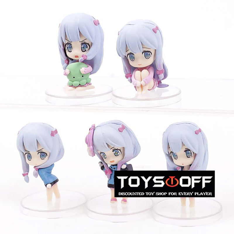 Eromanga Sensei Izumi Sagiri Mini Action Figure Collectible Model Toy 5pcs