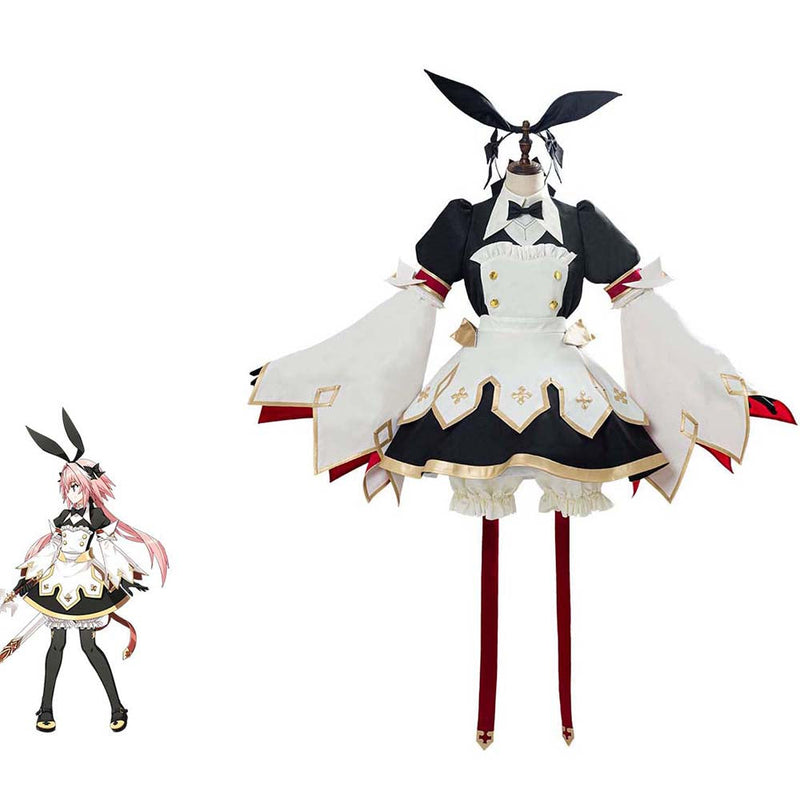 FGO Game Saber Sword Combat Gear Maid Dress Cosplay Costume - Toysoff.com