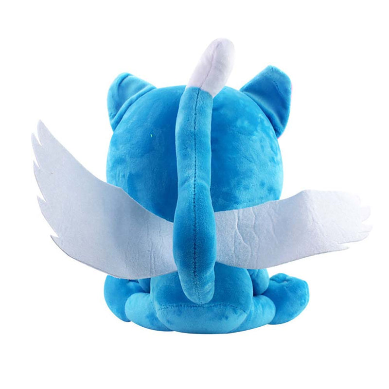 Fairy Tail Blue Happy with fish Plush Doll Cartoon Toy 30cm