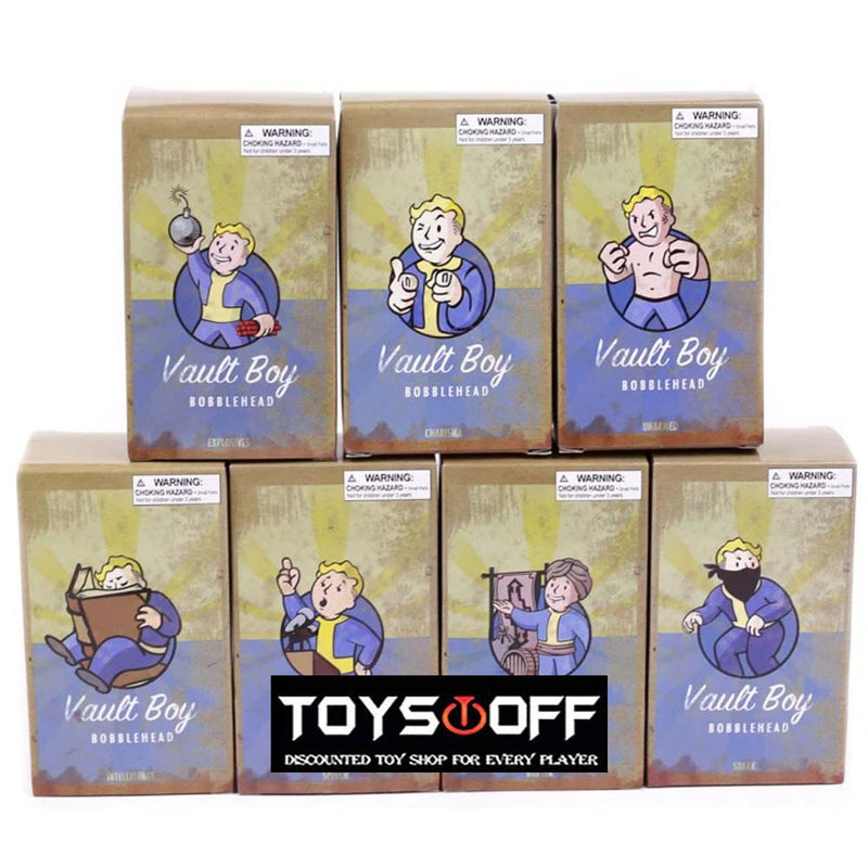 Fallout Vault Boy Bobble Head Action Figure Model Toy