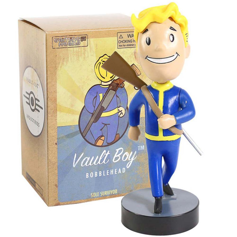 Fallout Vault Boy Radioactive Ricochet Toughness Nerd Rage Bobble Head Action Figure