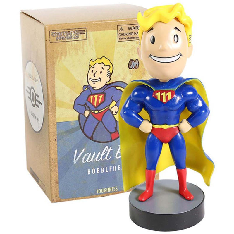 Fallout Vault Boy Radioactive Ricochet Toughness Nerd Rage Bobble Head Action Figure