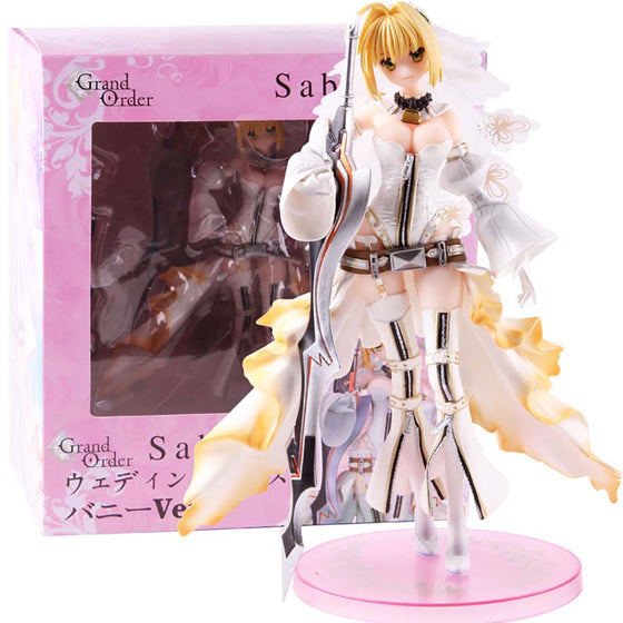 Fate Grand Order Saber Bride Nero Claudius Wedding Dress Action Figure 25cm