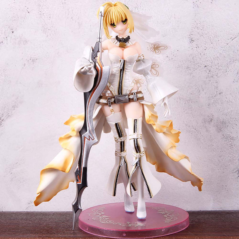 Fate Grand Order Saber Bride Nero Claudius Wedding Dress Action Figure 25cm