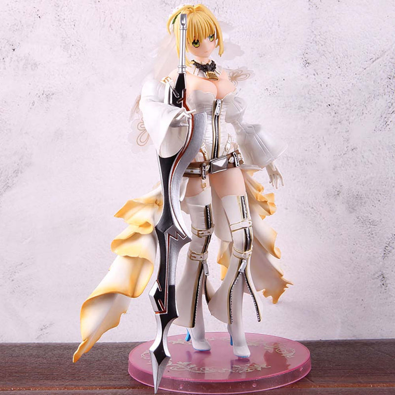 Fate Grand Order Saber Bride Nero Claudius Wedding Dress Action Figure 25cm