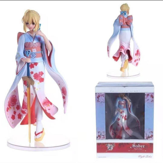 Fate Stay Night Saber Action Figure Collectible Model Toy 25cm