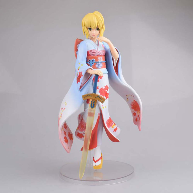 Fate Stay Night Saber Action Figure Collectible Model Toy 25cm