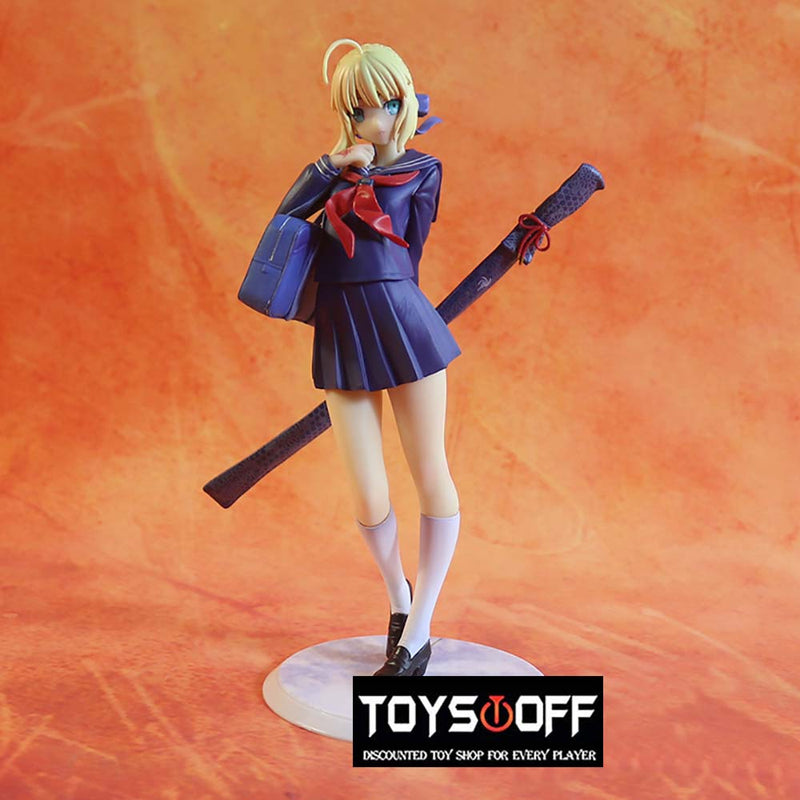 Fate Stay Night Uniform Saber Action Figure Collectible Model Toy 20cm