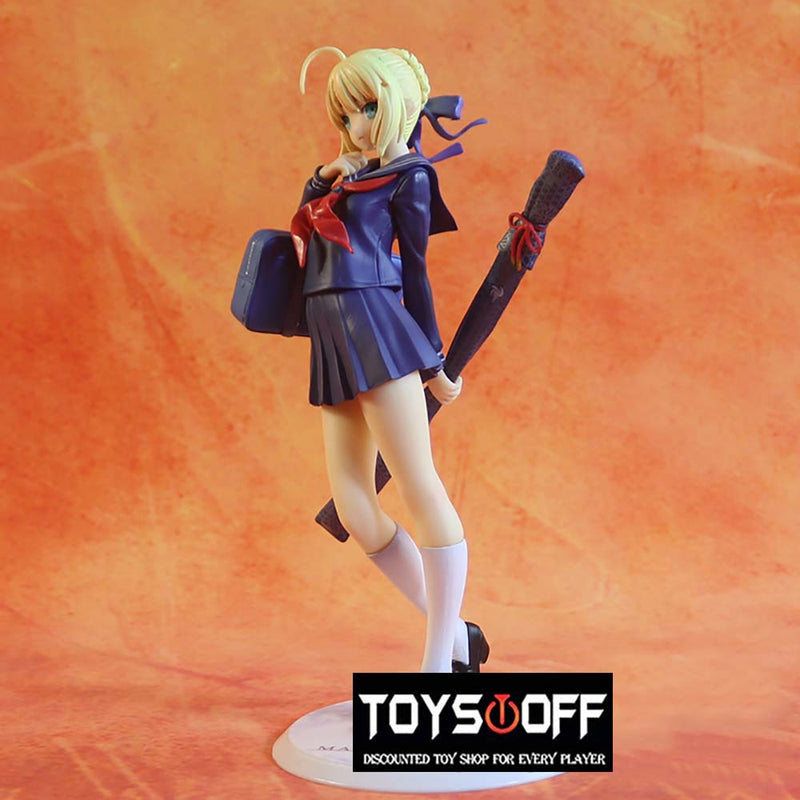 Fate Stay Night Uniform Saber Action Figure Collectible Model Toy 20cm