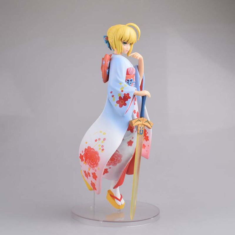 Fate Stay Night Unlimited Blade Works Kimono Saber Action Figure 25cm