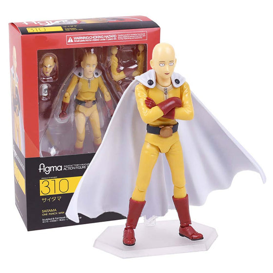 Figma 310 One Punch Man Saitama Action Figure Collectible Toy 15cm