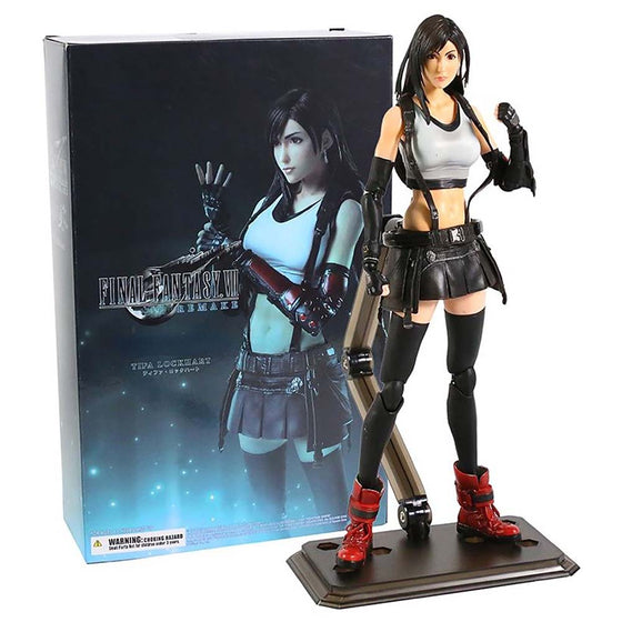 Final Fantasy VII Tifa Lockhart Finger Action Figure Model Toy 25cm