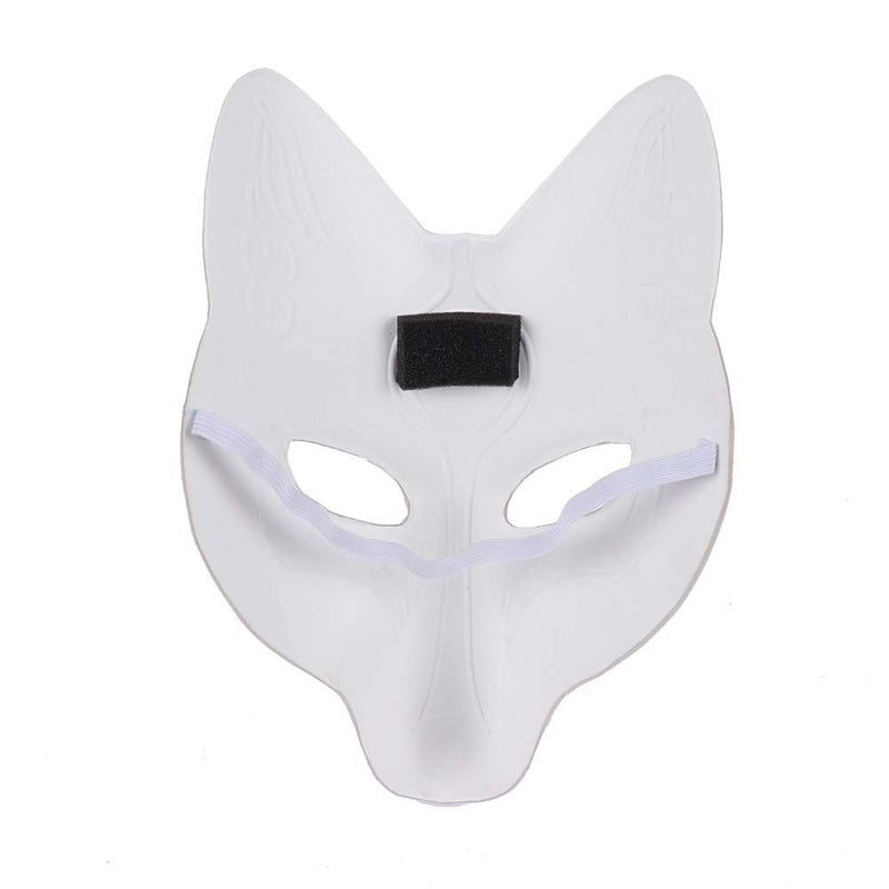 Fox Mask Japanese Style Kabuki Kitsune Halloween Cosplay Prop