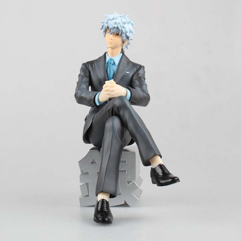 GINTAMA Sakata Gintoki Business Suit Ver Action Figure Model Toy 15cm