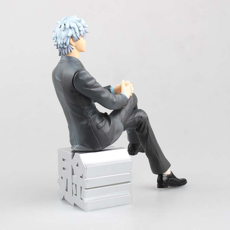 GINTAMA Sakata Gintoki Business Suit Ver Action Figure Model Toy 15cm