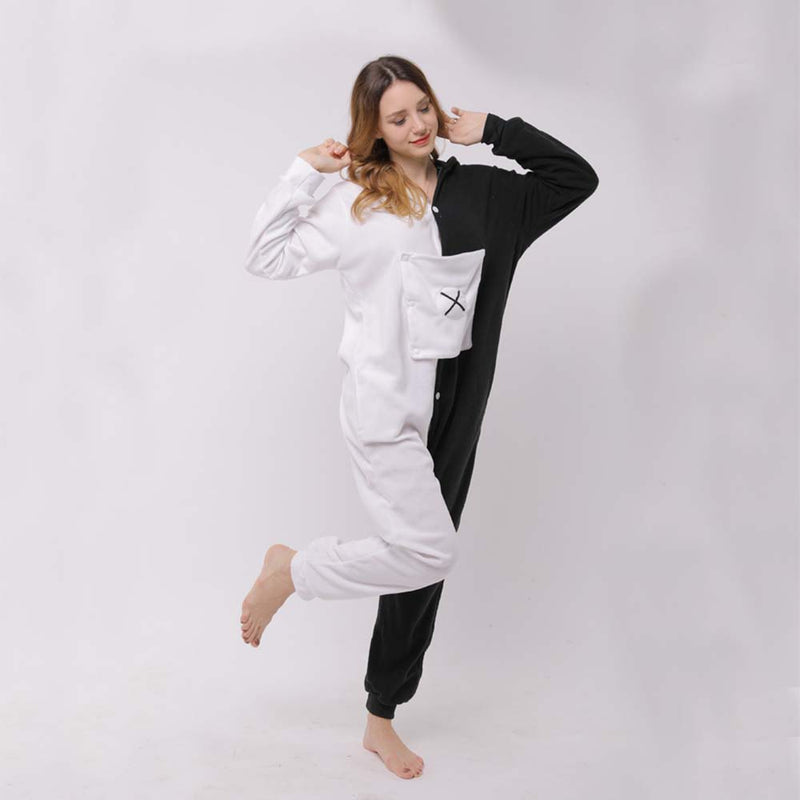 Game Danganronpa Monokuma Cosplay Costume Adult Cartoon One Piece Pajamas