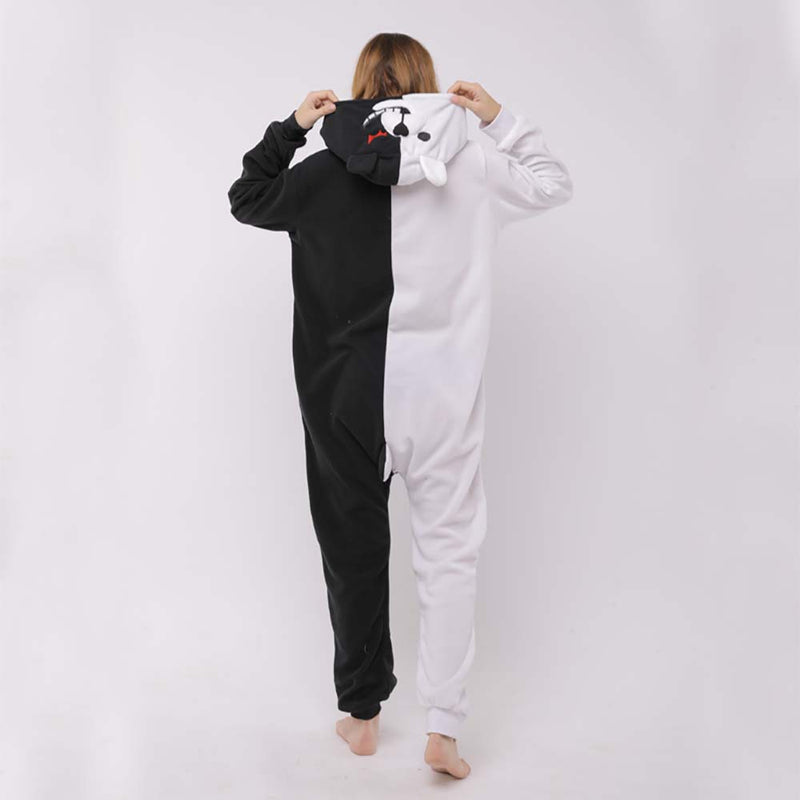 Game Danganronpa Monokuma Cosplay Costume Adult Cartoon One Piece Pajamas