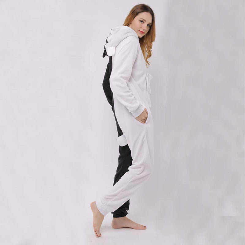 Game Danganronpa Monokuma Cosplay Costume Adult Cartoon One Piece Pajamas