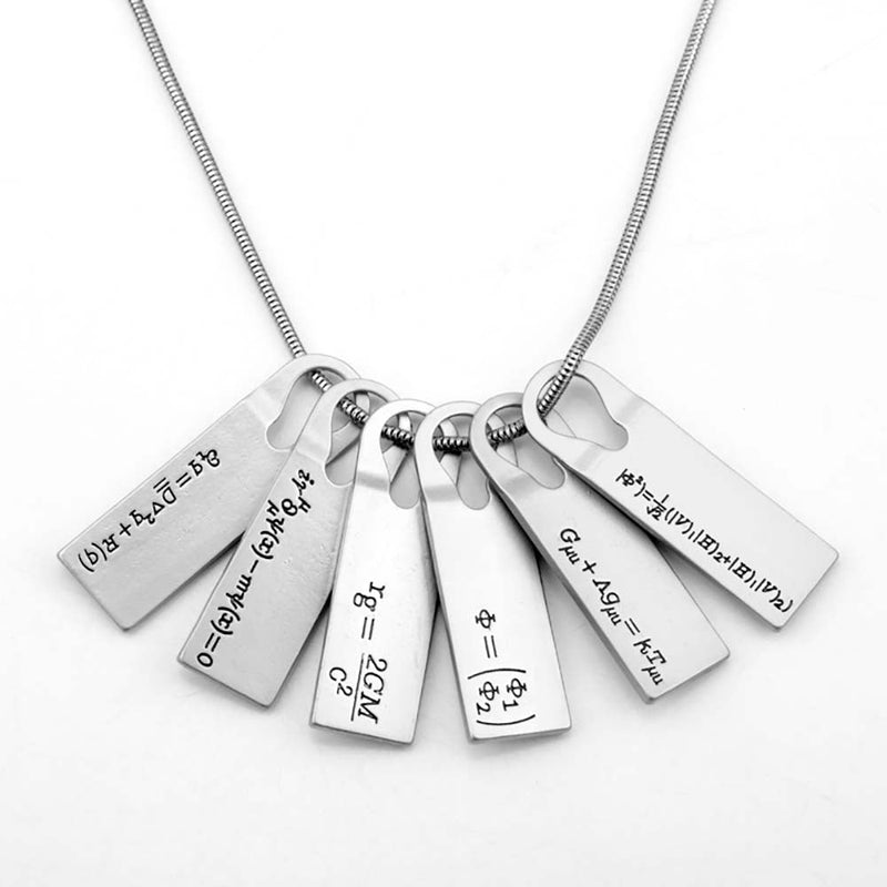 Game Death Stranding Sam Metal Pendant Physics Chemical Equation Necklace