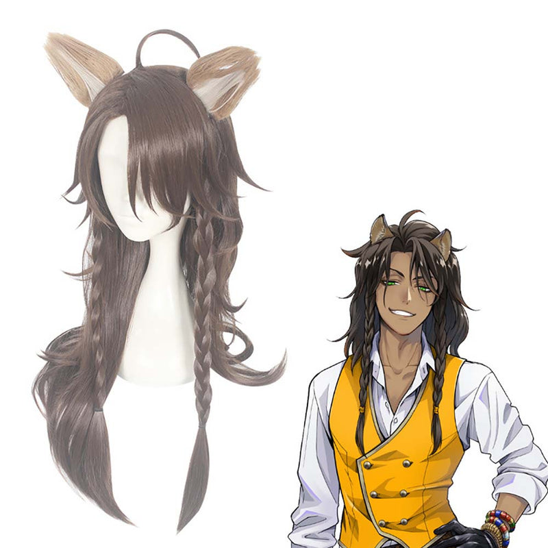 Game Twisted Wonderland Leona Kingscholar Cosplay Wig With Ears