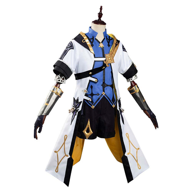 Game Genshin Impact Albedo Cosplay Costume Halloween Carnival Suit