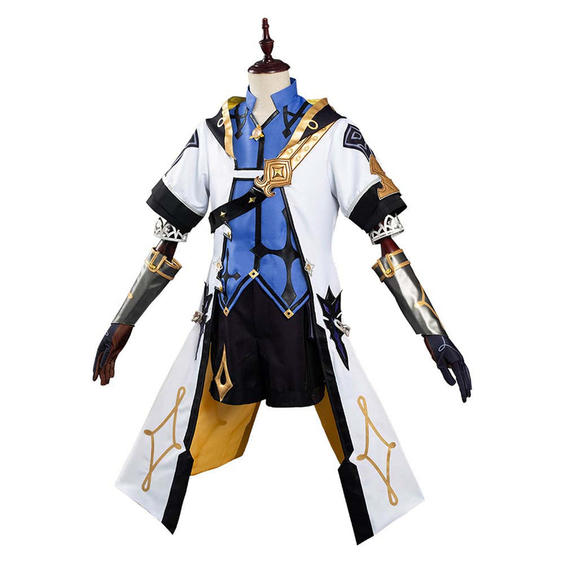 Game Genshin Impact Albedo Cosplay Costume Halloween Carnival Suit