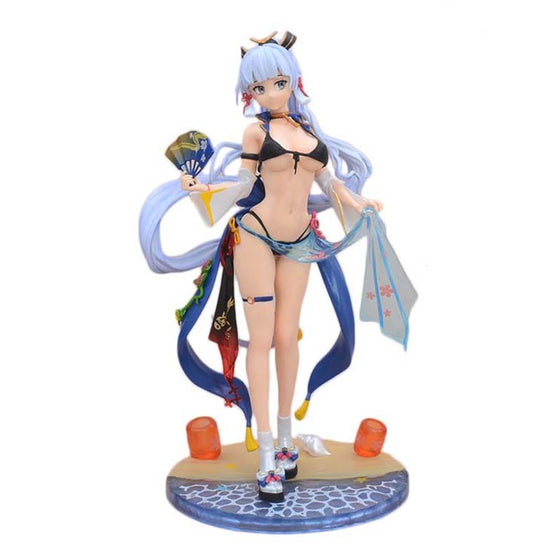 Game Genshin Impact Kamisato Ayaka Swimwear Action Figure Toy 25cm