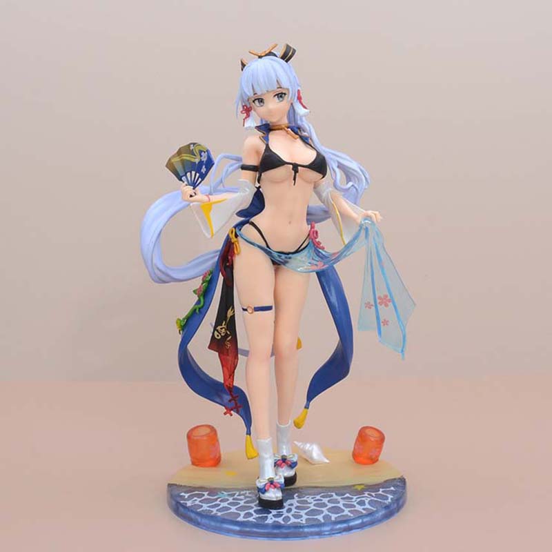 Game Genshin Impact Kamisato Ayaka Swimwear Action Figure Toy 25cm