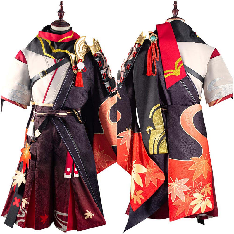 Game Genshin Impact Kazuha Cosplay Costume Outfits Halloween Carnival Suit