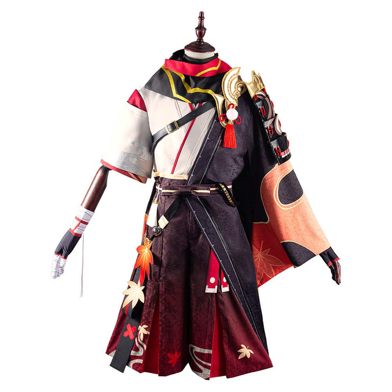 Game Genshin Impact Kazuha Cosplay Costume Outfits Halloween Carnival Suit