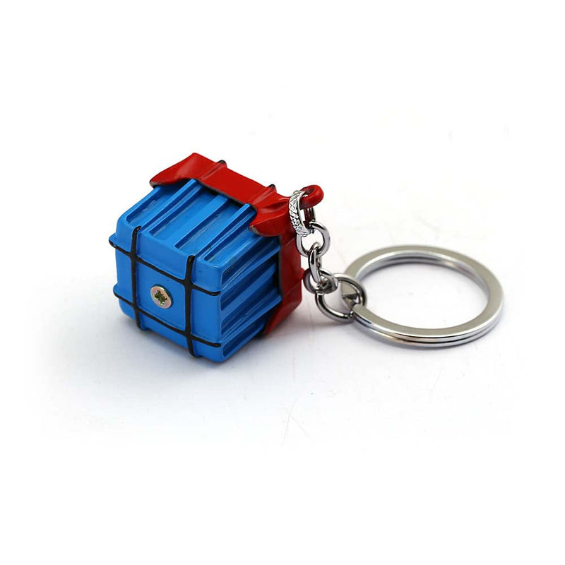 Game PUBG Chicken Dinner Air Drop Supply Cosplay Prop Keychain