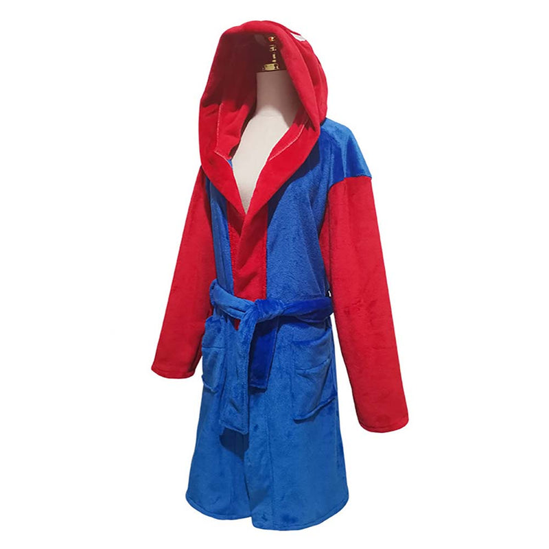 Game Super Mario Cosplay Costume Cartoon Style Adult Bathrobe Sleepwear