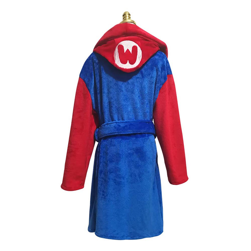 Game Super Mario Cosplay Costume Cartoon Style Adult Bathrobe Sleepwear