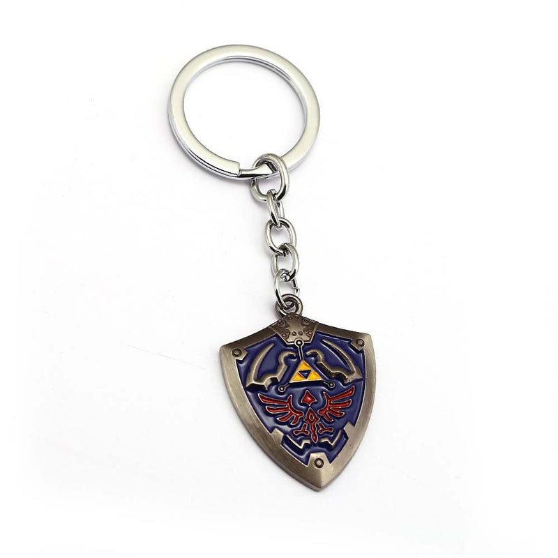 Game The Legend Of Zelda Hylian Shield Metal Car Bag Keychain