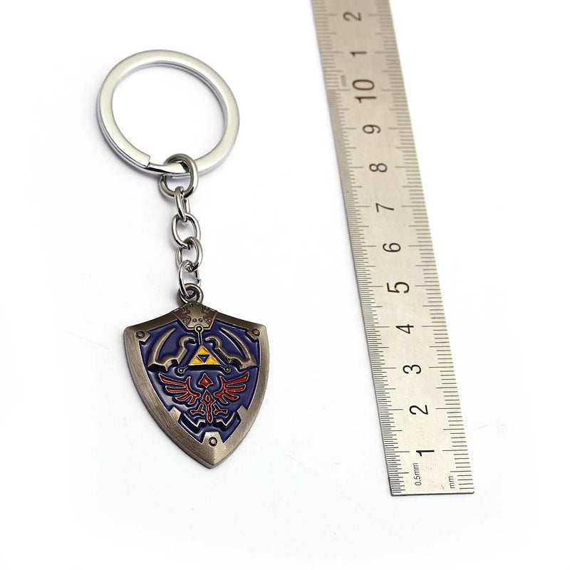 Game The Legend Of Zelda Hylian Shield Metal Car Bag Keychain