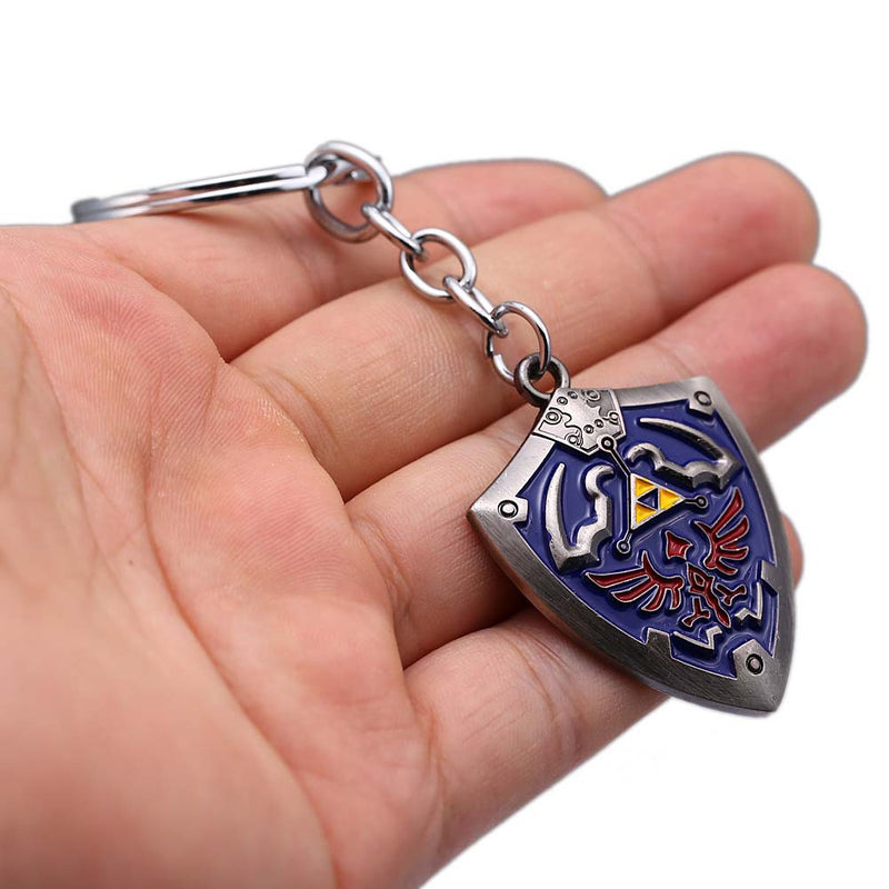 Game The Legend Of Zelda Hylian Shield Metal Car Bag Keychain