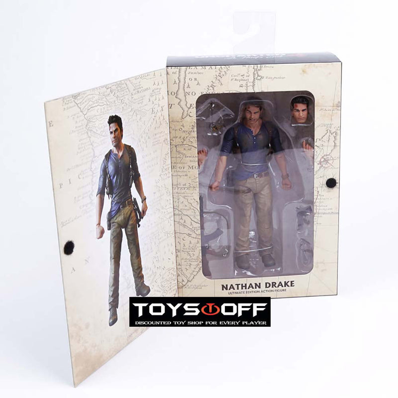 Game Uncharted Nathan Drake Action Figure Collection Model Toy 18cm