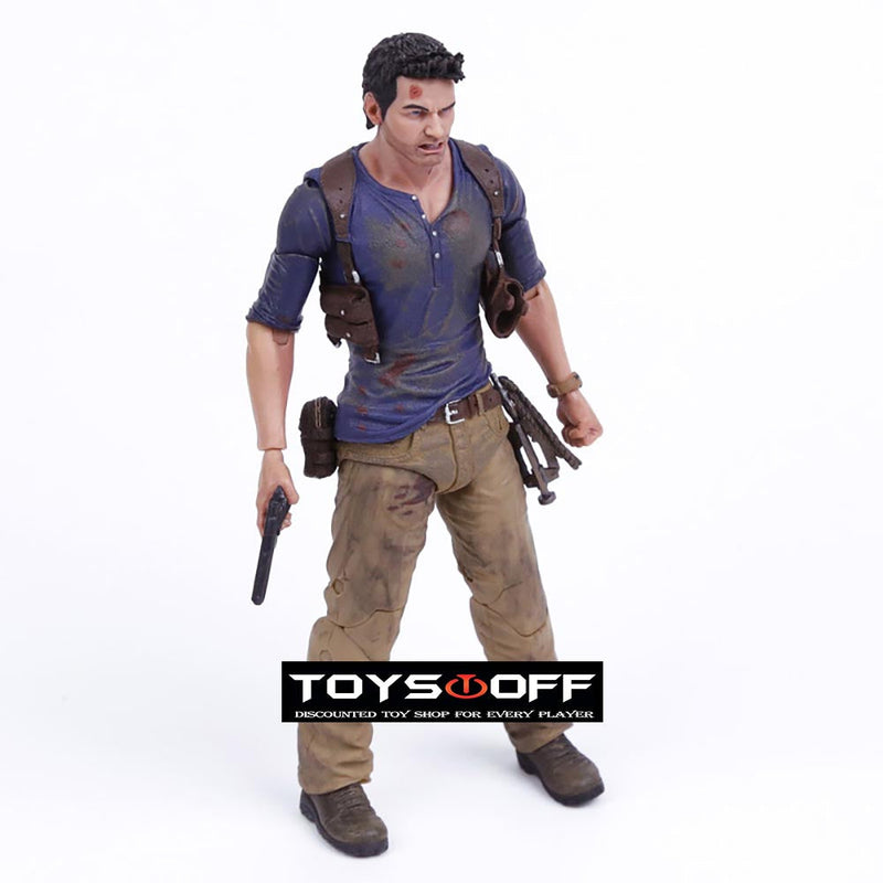 Game Uncharted Nathan Drake Action Figure Collection Model Toy 18cm