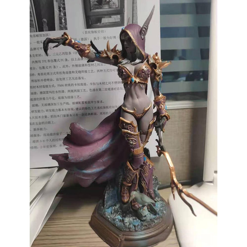 Game WOW Sylvanas Windrunner Action Figure Collection Statue Toy 24cm