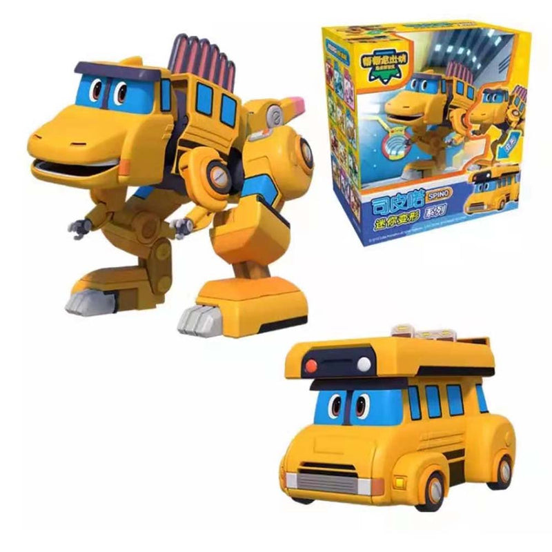 Gogo Dino Action Figure Transformation Bus Airplane Submarine Kids Toy