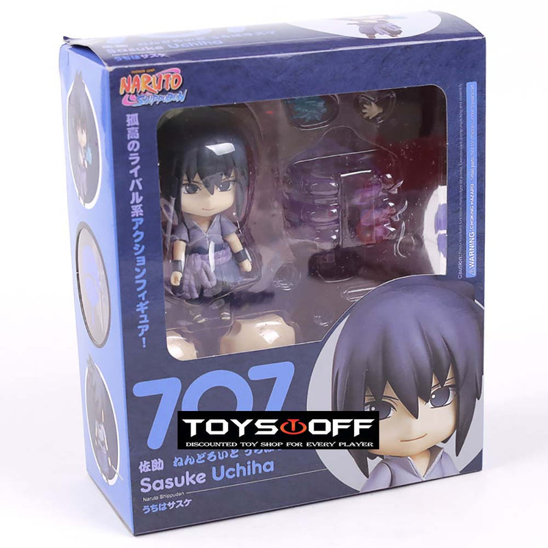 Naruto Shippuden Uchiha Sasuke 707 Action Figure Cute Toy 10cm