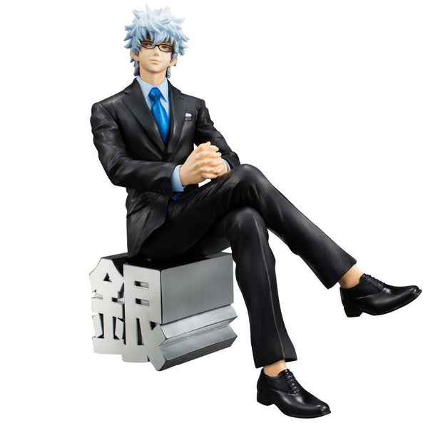 GINTAMA Sakata Gintoki Business Suit Ver Action Figure Model Toy 15cm