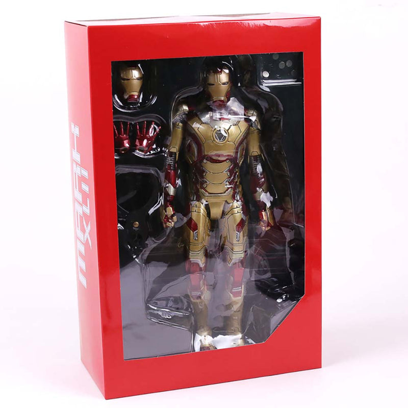 Hot Toys Iron Man MK42 Action Figure with LED Light 30cm