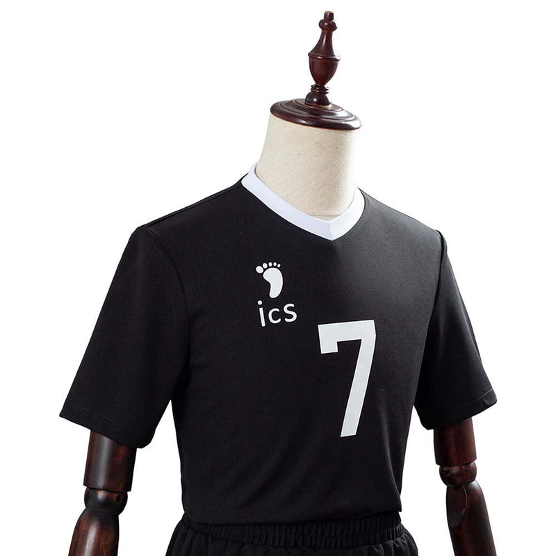 Haikyuu Miya Atsumu Black School Sportswear Custom Made Cosplay Costume