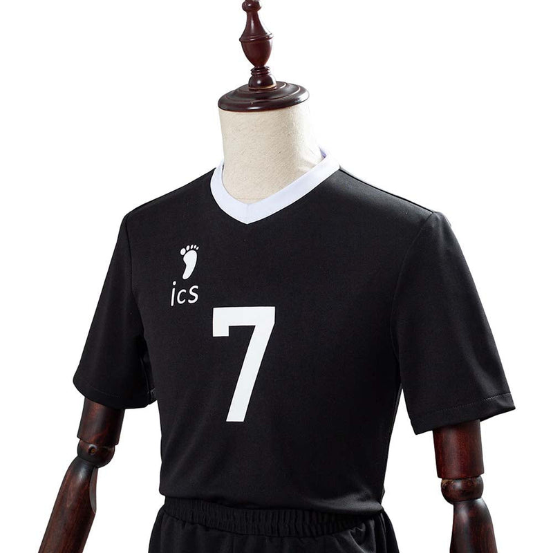 Haikyuu Miya Atsumu Black School Sportswear Custom Made Cosplay Costume