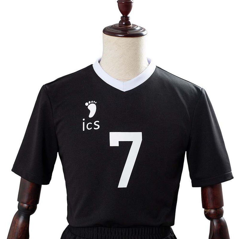 Haikyuu Miya Atsumu Black School Sportswear Custom Made Cosplay Costume