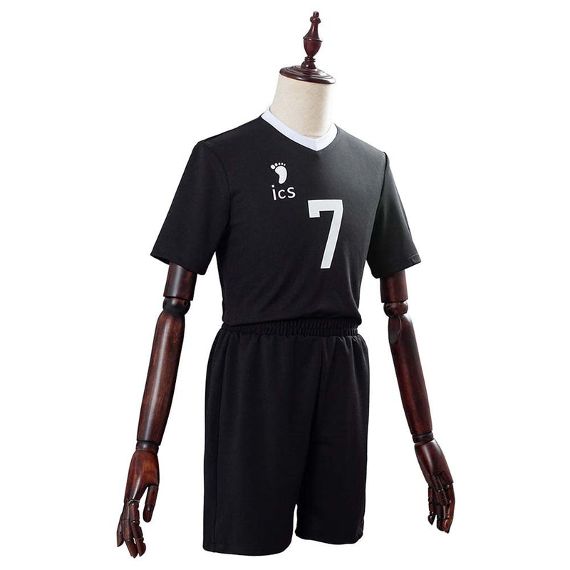 Haikyuu Miya Atsumu Black School Sportswear Custom Made Cosplay Costume