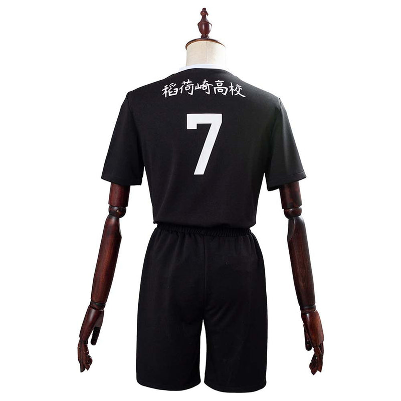 Haikyuu Miya Atsumu Black School Sportswear Custom Made Cosplay Costume