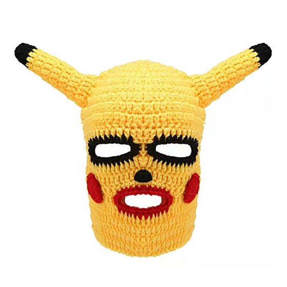 Handmade Pikachu Hat Cosplay Prop Party Funny Cool Mask